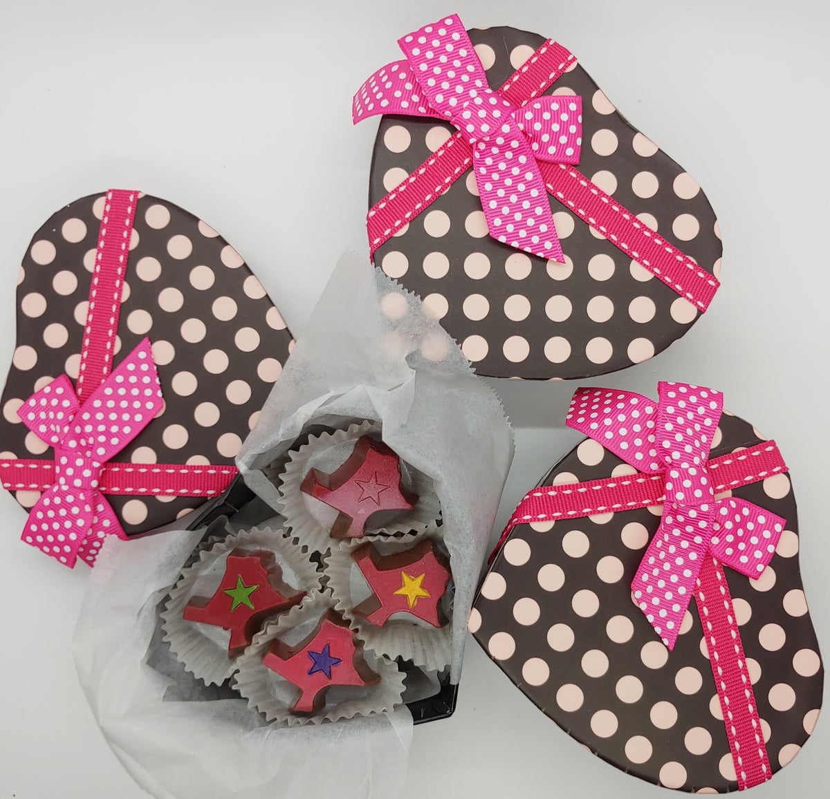 8pk Heart Dot Box